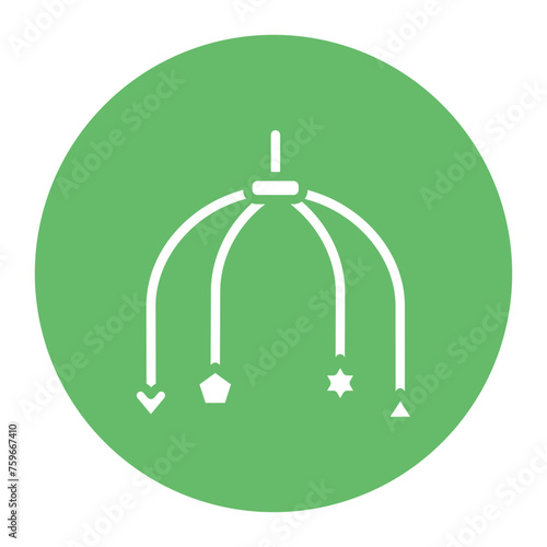 Hanging Toy icon vector image. Can be used for Baby Shower.