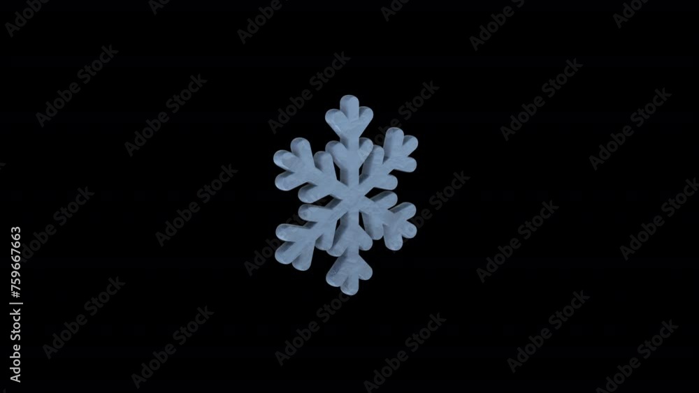 Discover Stunning 3D Snowflake Animation for Creative Projects: Immerse ...