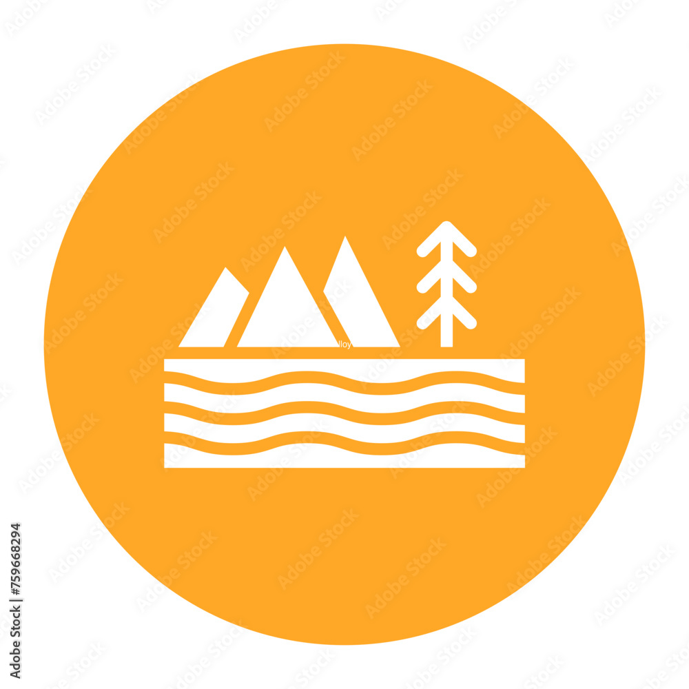 Pebble Beach icon vector image. Can be used for Beach Resort. Pebble Beach icon vector image. Can be used for Beach Resort.