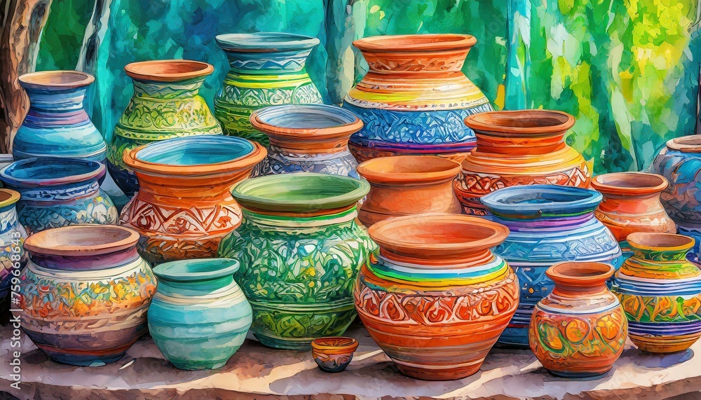 pots in the market