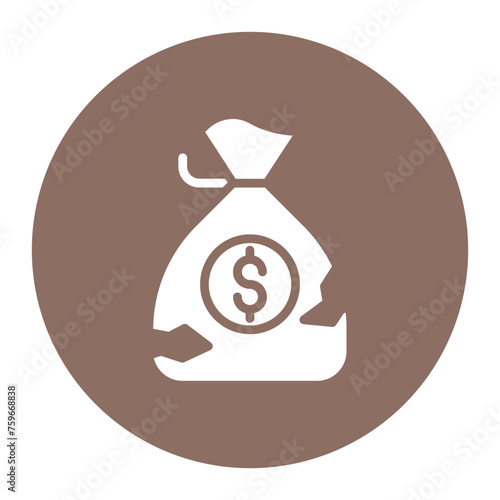 Broke icon vector image. Can be used for Casino.