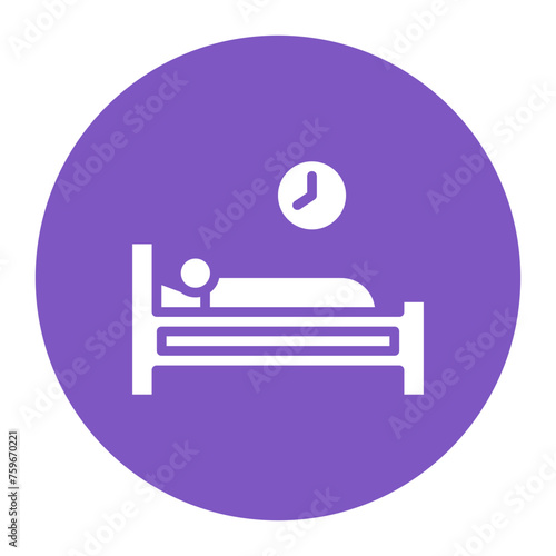 Healthy Sleeping icon vector image. Can be used for Psychology.