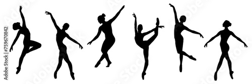 silhouette of a set ballerina 