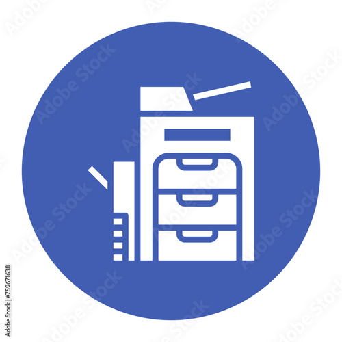 Copy Machine icon vector image. Can be used for Printing.