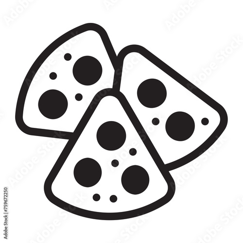 nachos glyph icon