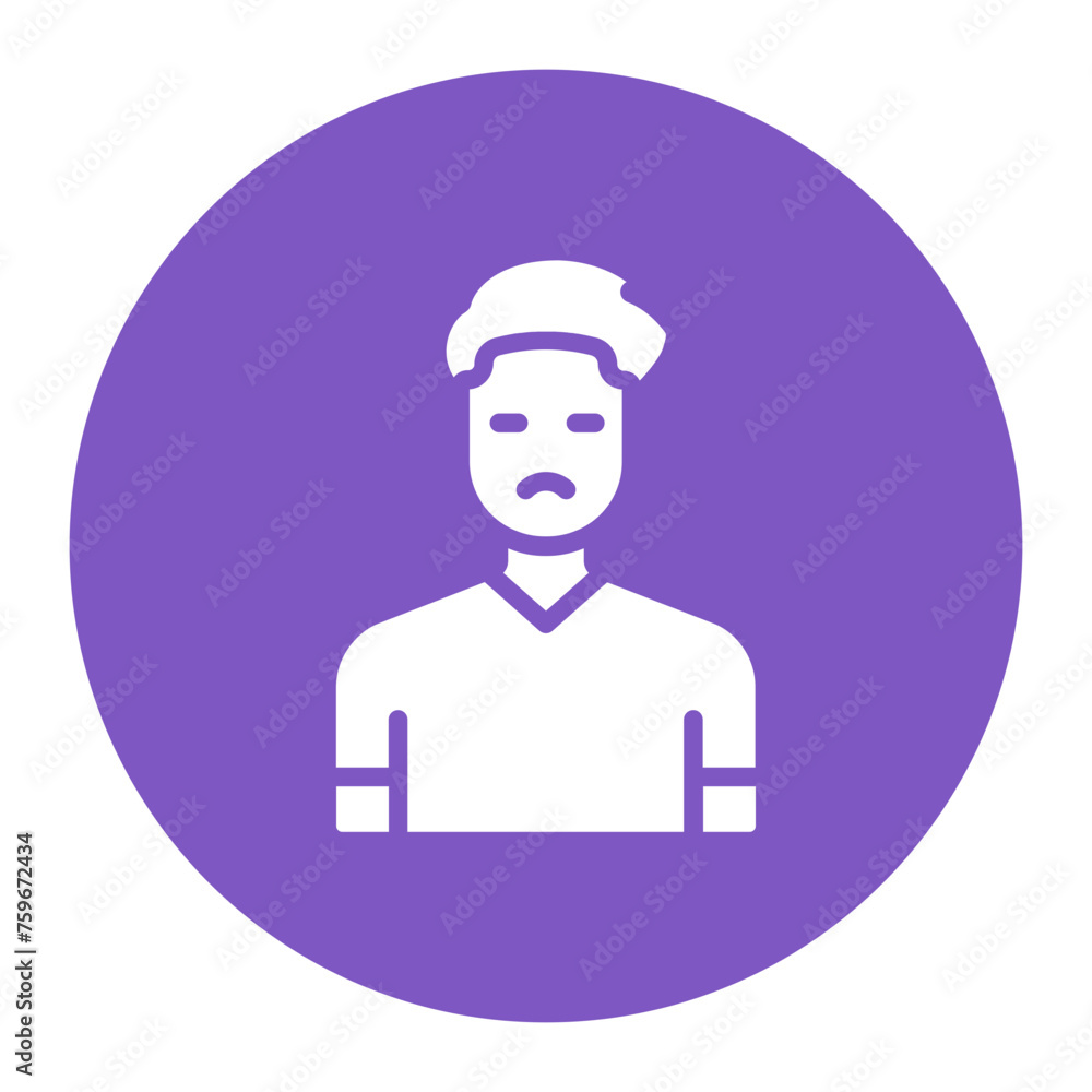 Man icon vector image. Can be used for Homeless.