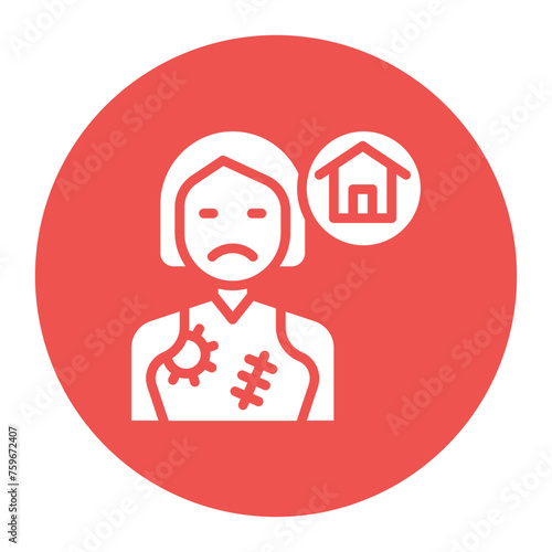 Homeless icon vector image. Can be used for Homeless.