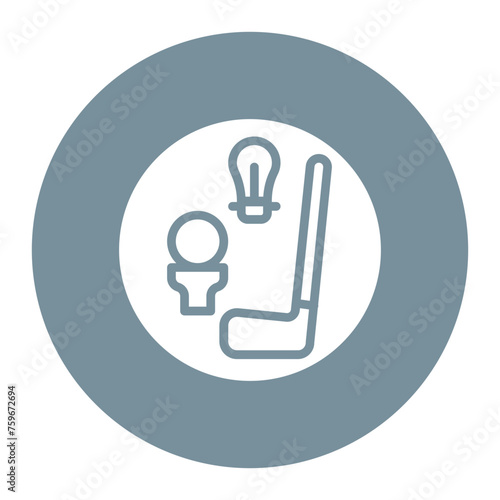 Golfing Tips icon vector image. Can be used for Golf.