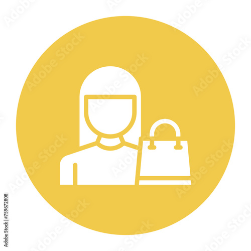 Consumer icon vector image. Can be used for Supply Chain.
