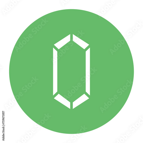 Gem icon vector image. Can be used for Fairytale.