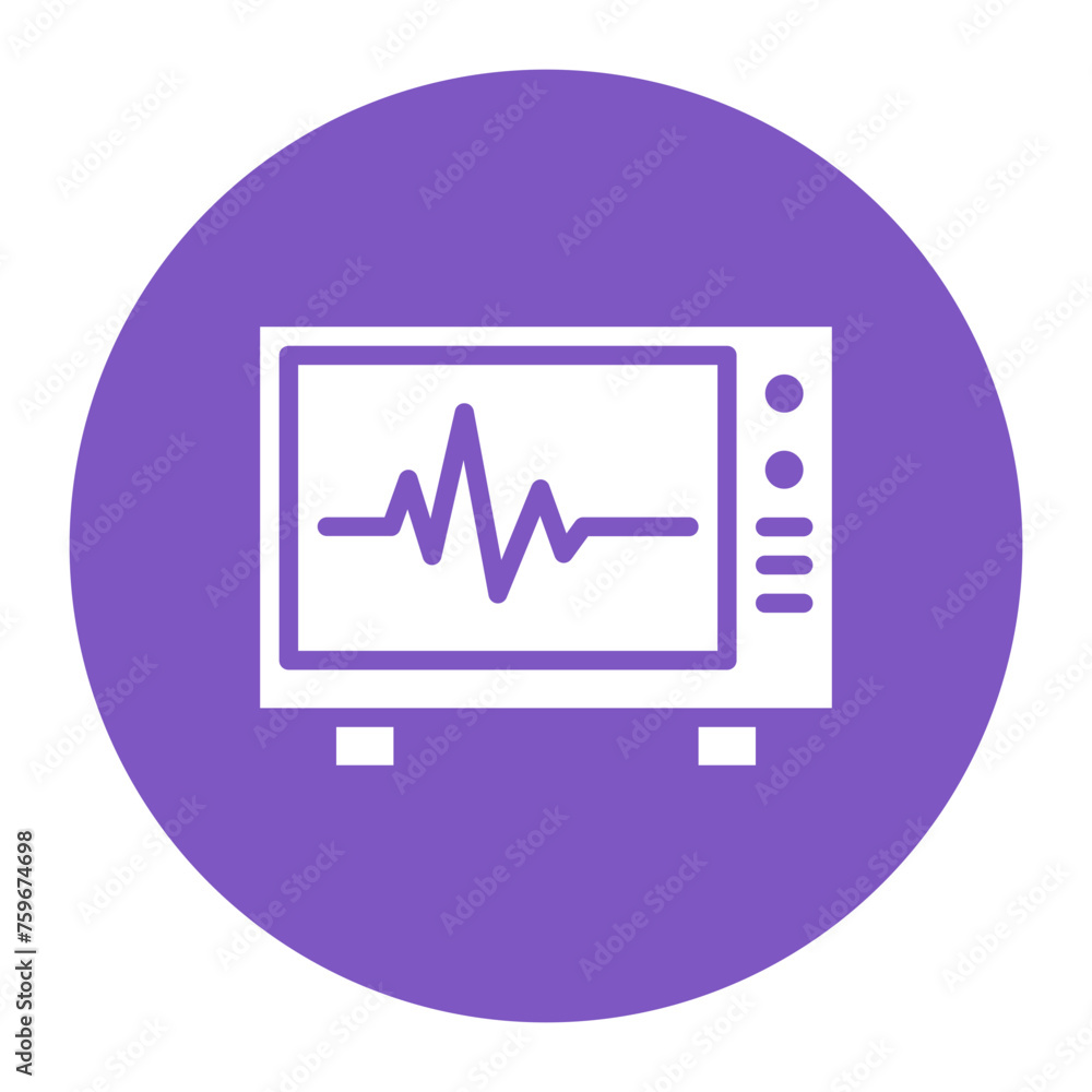 Heart Monitor icon vector image. Can be used for Nursing. Heart Monitor icon vector image. Can be used for Nursing.