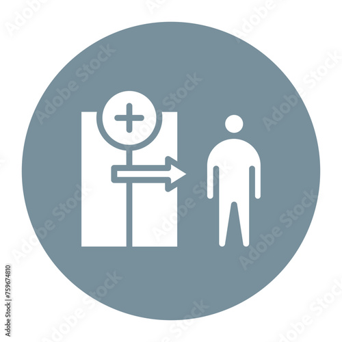 Outpatient Care icon vector image. Can be used for Nursing.