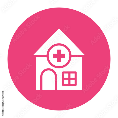 Nursing Home icon vector image. Can be used for Nursing.