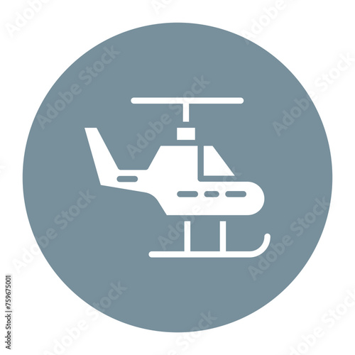 Helicopter icon vector image. Can be used for Public Services.