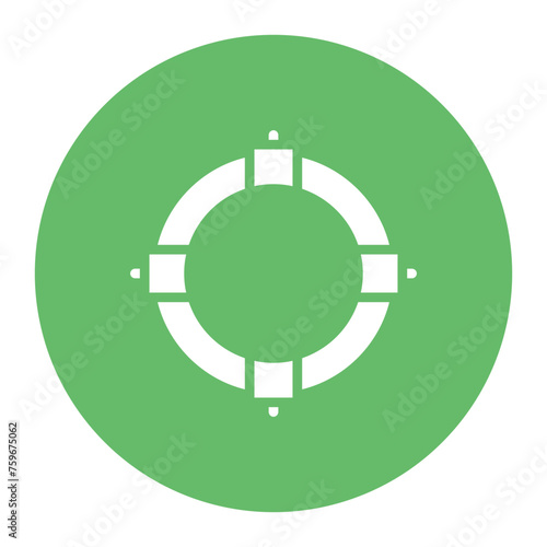 Life Preserver icon vector image. Can be used for Public Services.
