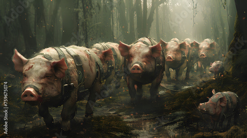wild boar in the hazardous future.  © OKS
