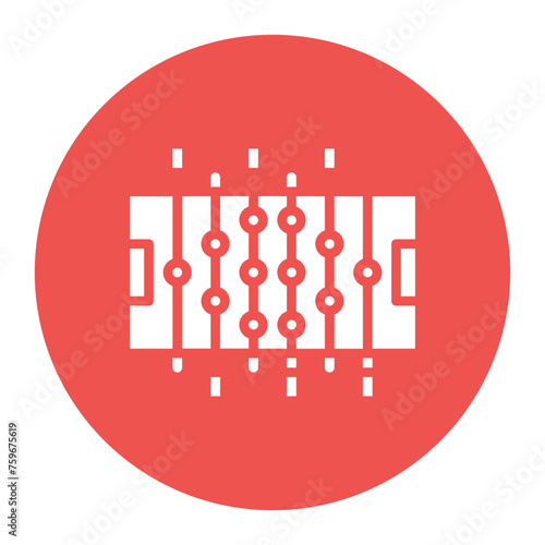 Foosball icon vector image. Can be used for Coworking Space.
