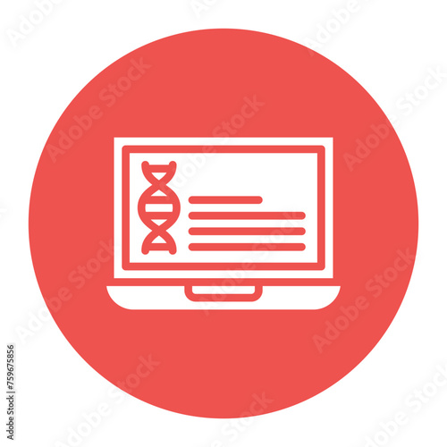 Genetic Data icon vector image. Can be used for Compliance And Regulation.