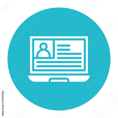 Εκτύπωση καμβά Identifiable icon vector image