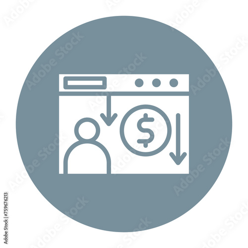 Cost Per Lead icon vector image. Can be used for Video Blog.