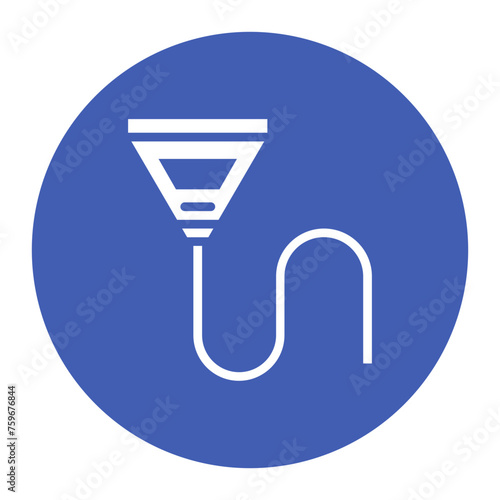 Beer Bong icon vector image. Can be used for Bar.