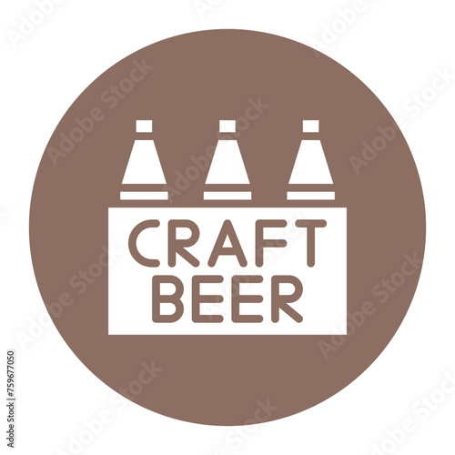 Craft Beer icon vector image. Can be used for Bar.