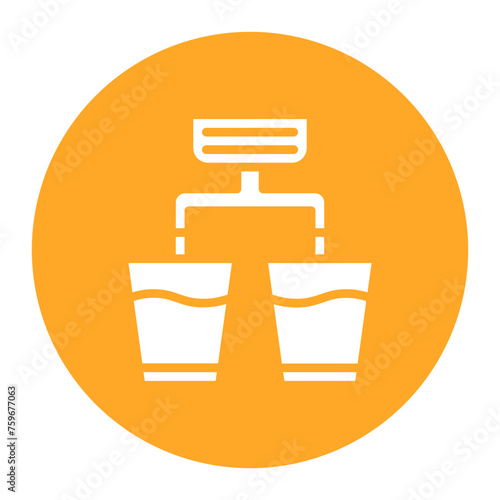 Double Shot icon vector image. Can be used for Bar.