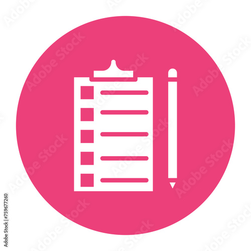 Orders List icon vector image. Can be used for Bar.
