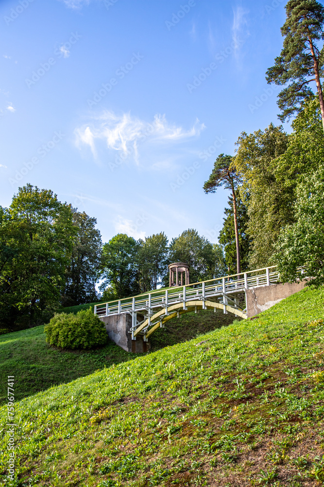 Rotunda in Temple hill park in Aluksne town, Latvia Rotunda in Temple hill park in Aluksne town, Latvia