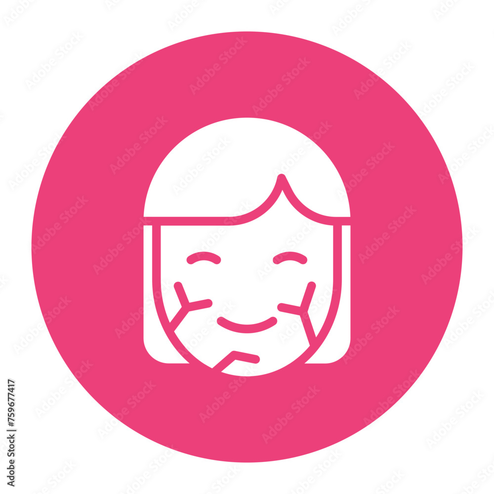 Dry Skin icon vector image. Can be used for Cosmetology. Dry Skin icon vector image. Can be used for Cosmetology.