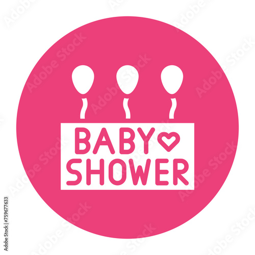 Baby shower icon vector image. Can be used for Maternity.