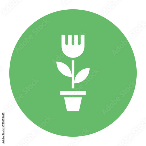 Flora icon vector image. Can be used for Geography.