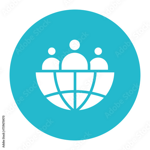 Human Geography icon vector image. Can be used for Geography.
