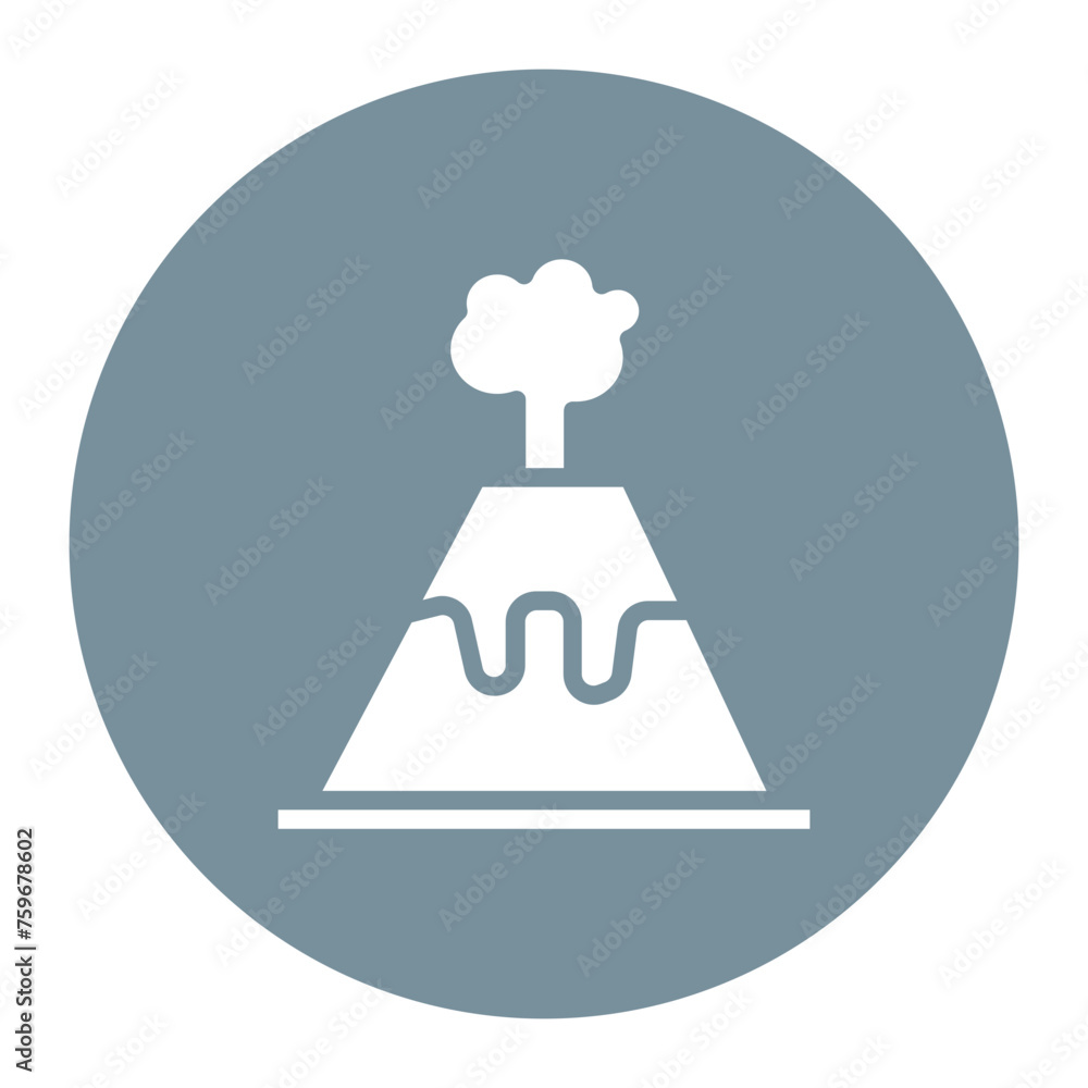 Volcano icon vector image. Can be used for Geography. Volcano icon vector image. Can be used for Geography.
