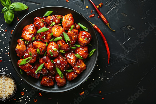 Kung Pao chicken with sesame