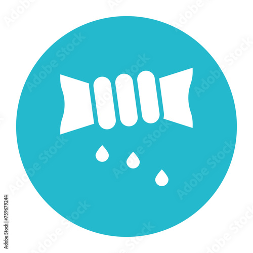 Squeeze icon vector image. Can be used for Laundry.
