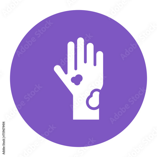 Eczema icon vector image. Can be used for Dermatology.