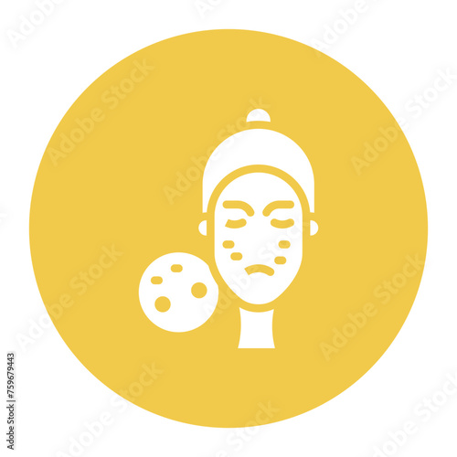 Pimples icon vector image. Can be used for Dermatology.