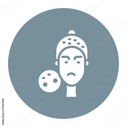 Seborrheic Dermatitis icon vector image. Can be used for Dermatology.