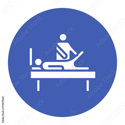 Physical Therapy Assistance icon vector image. Can be used for Home Services.