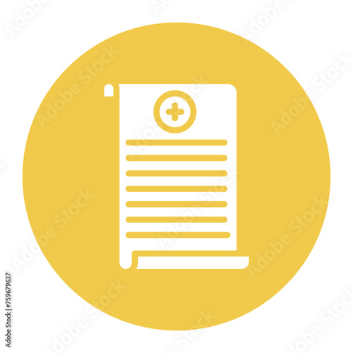 Sick Leave Policy icon vector image. Can be used for Home Services.