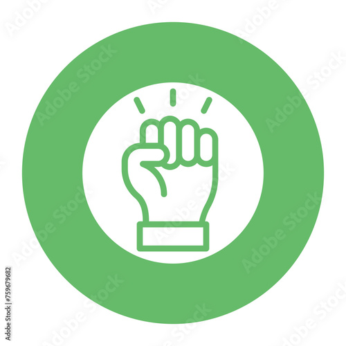 Activism icon vector image. Can be used for Human Rights.