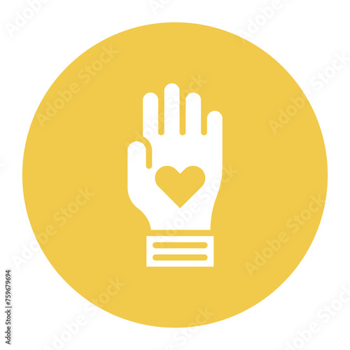 Charity icon vector image. Can be used for Human Rights.