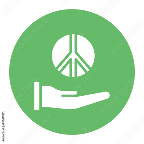 Pacifism icon vector image. Can be used for Human Rights.