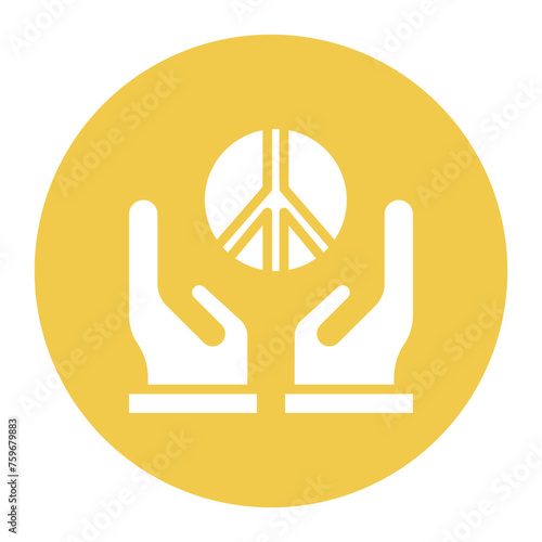 Peace icon vector image. Can be used for Human Rights.