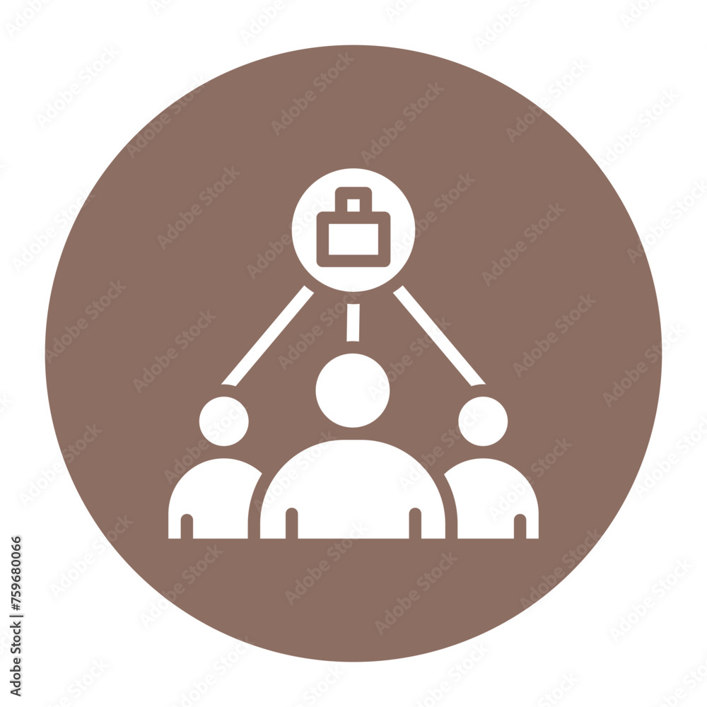 Executive Team icon vector image. Can be used for Human Resource.