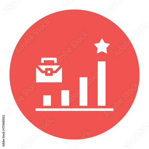 Career Growth icon vector image. Can be used for Human Resource.