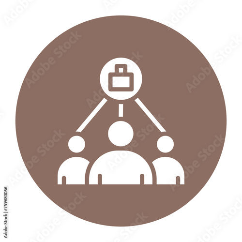 Executive Team icon vector image. Can be used for Human Resource.