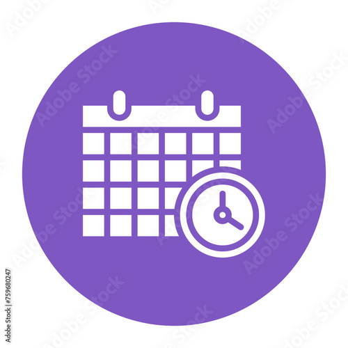 Deadline icon vector image. Can be used for Product Management.