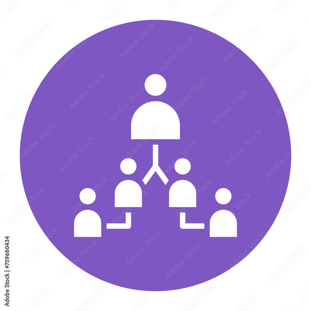 Team Hierarchy icon vector image. Can be used for Product Management. Team Hierarchy icon vector image. Can be used for Product Management.